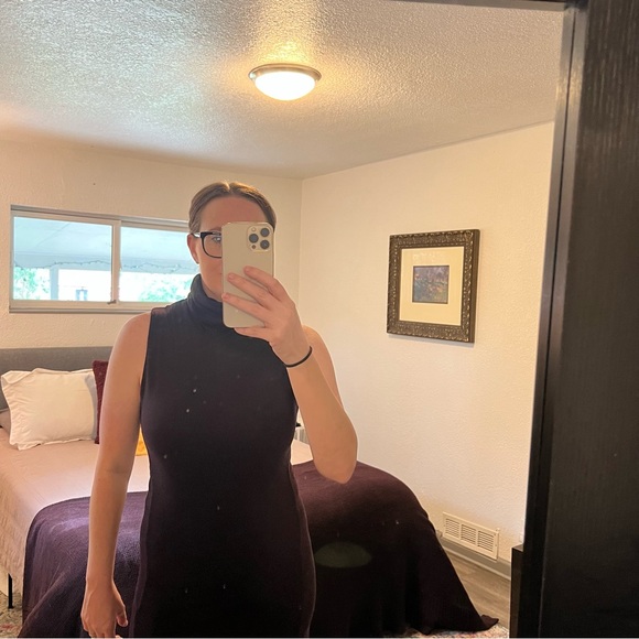 Majestic Paris Deep Plum Sleeveless Mini Dress - Picture 4 of 6